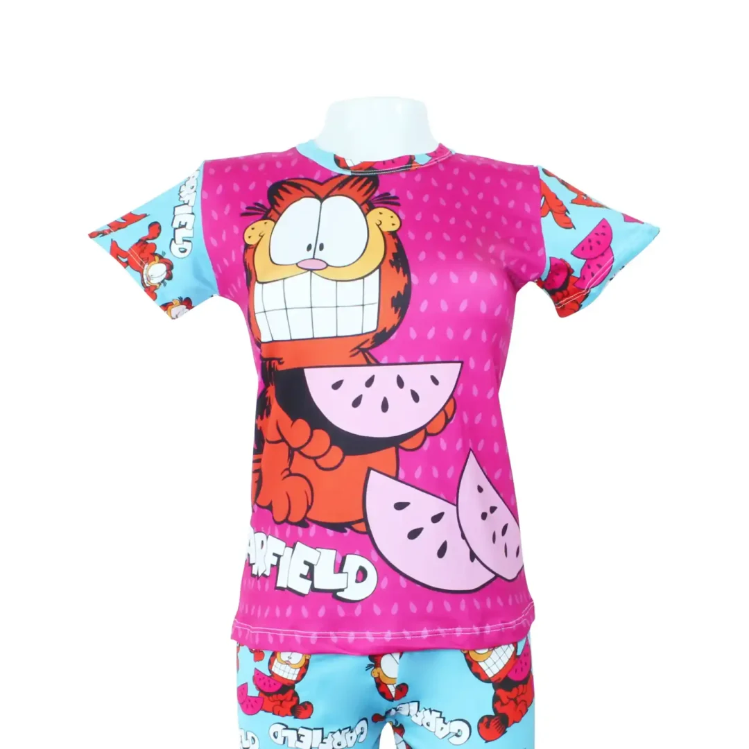 PIJAMA GARFIELD MORADO