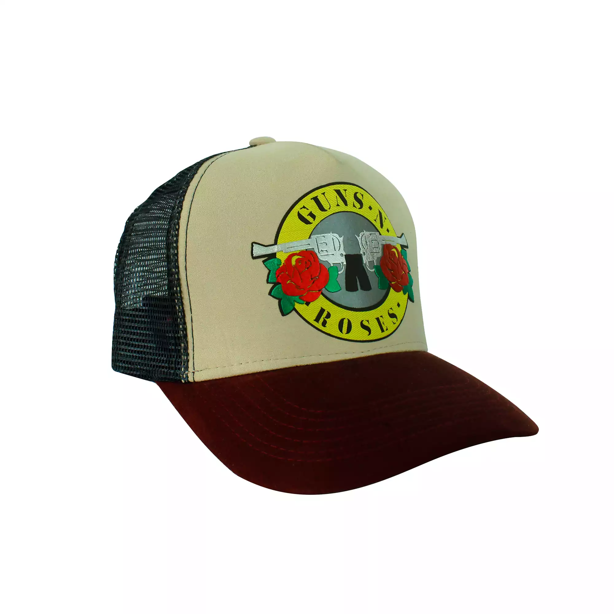 GORRA GUNS AND ROSES COLOR CREAMA