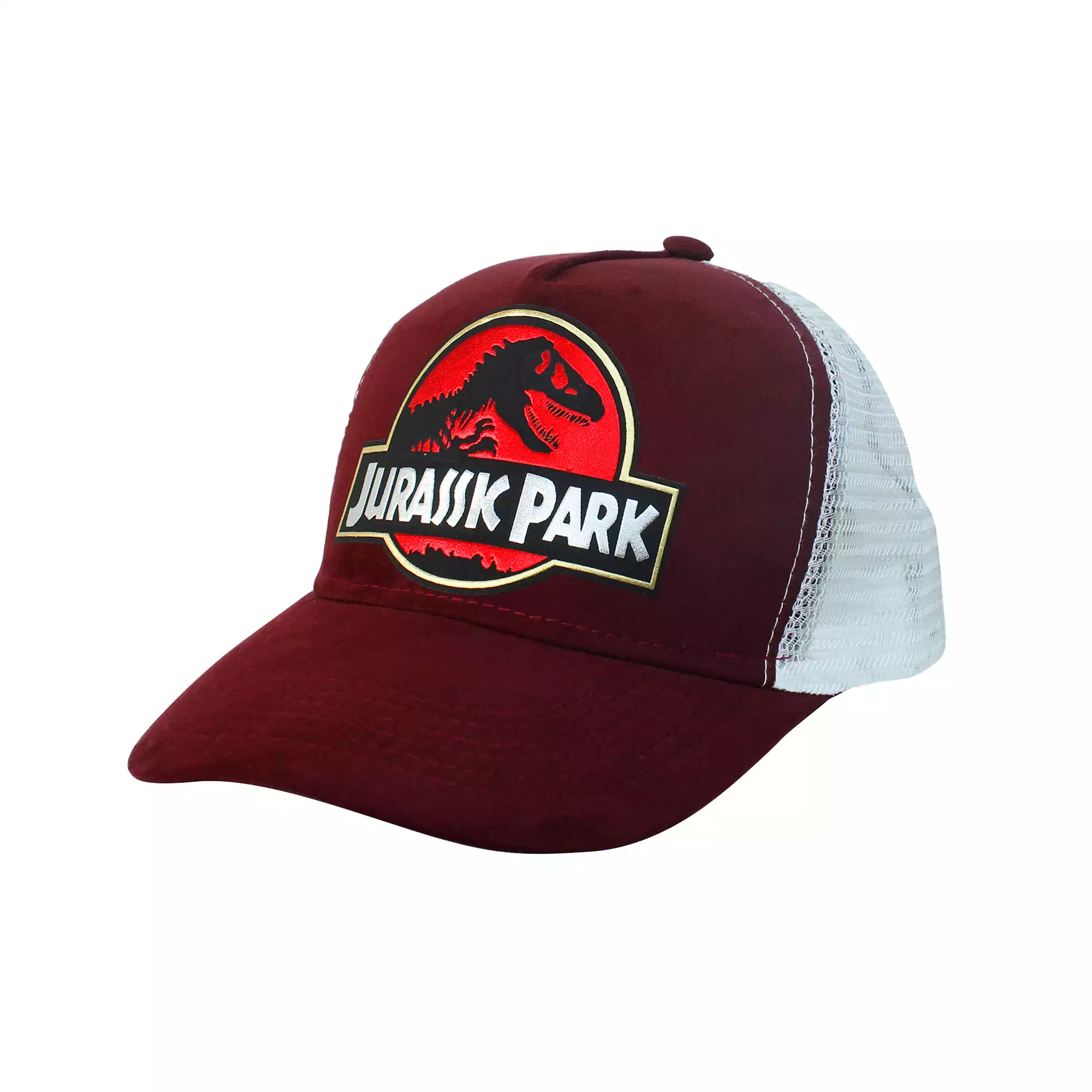 GORRA JURASIC PARK COLOR VINOTINTO