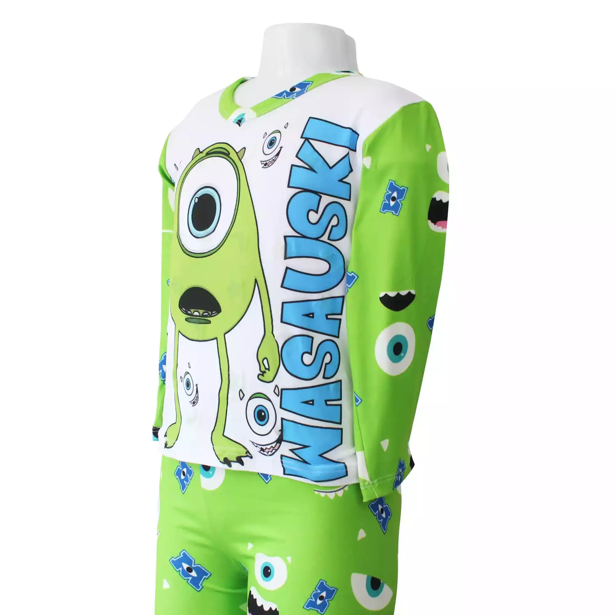 PIJAMA MOSTER INC  OJO VERDE NIÑO