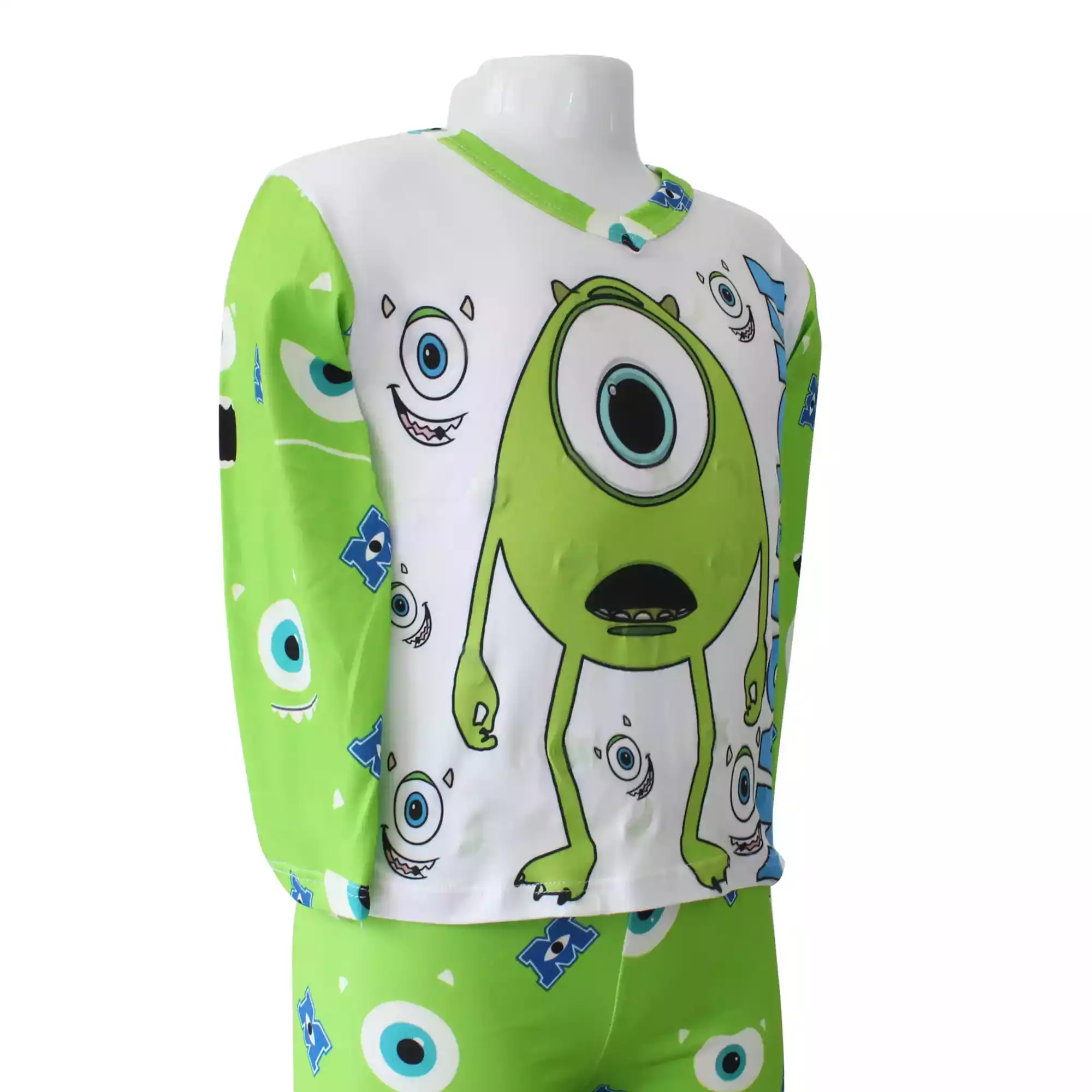PIJAMA MOSTER INC  OJO VERDE NIÑO