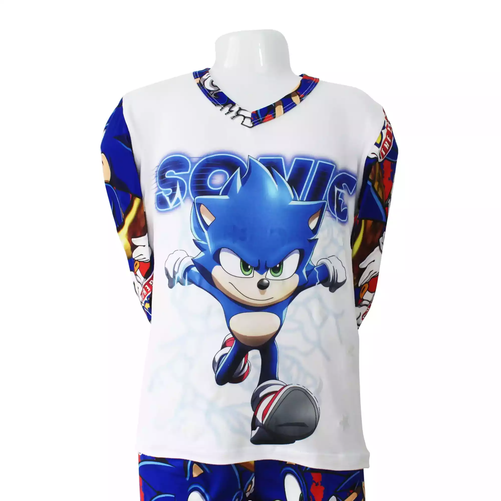 PIJAMA SONIC PARA NIÑO