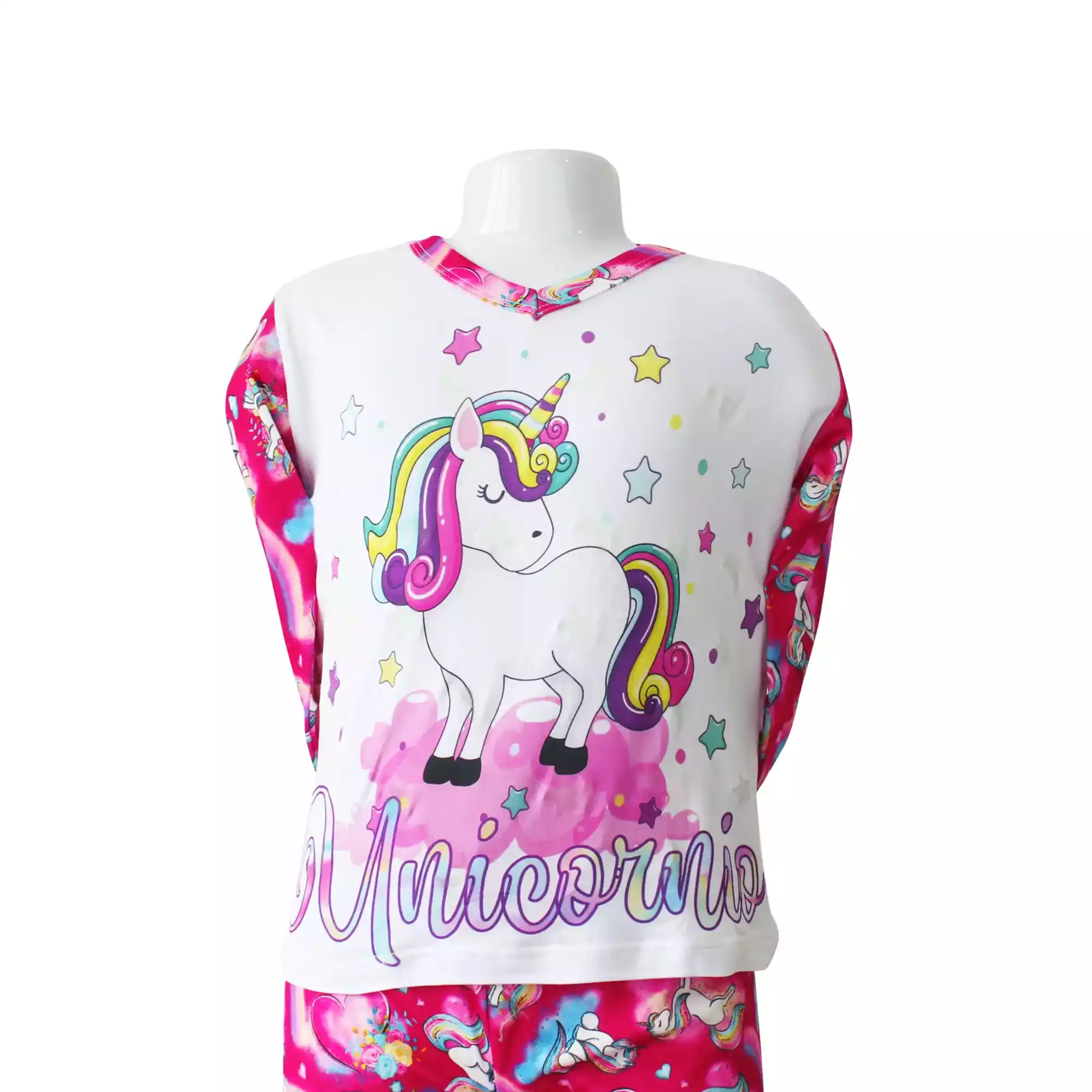 PIJAMA UNICORNIO  COLORES  NIÑA