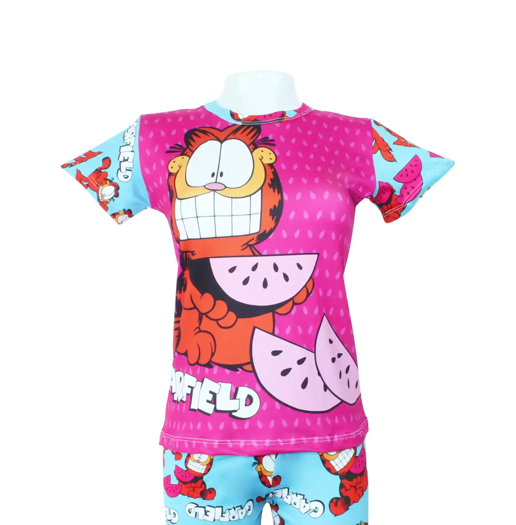 PIJAMA GARFIELD MORADO