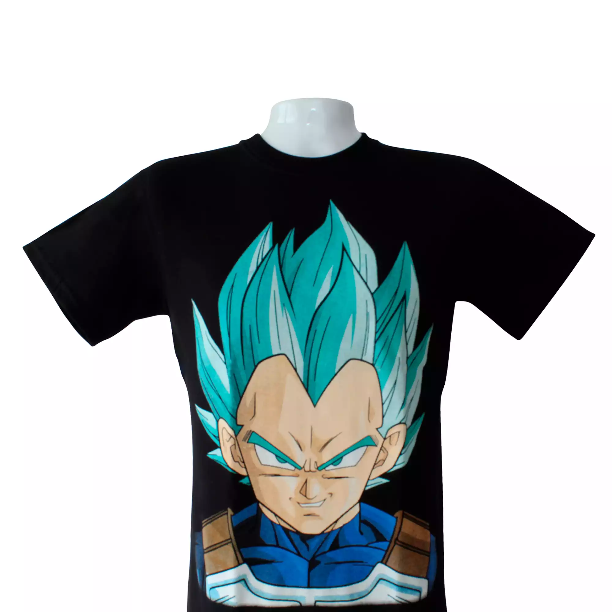 CAMISETA DBZ VEGETA DIOS UNISEX  COLOR NEGRO DAMS COL