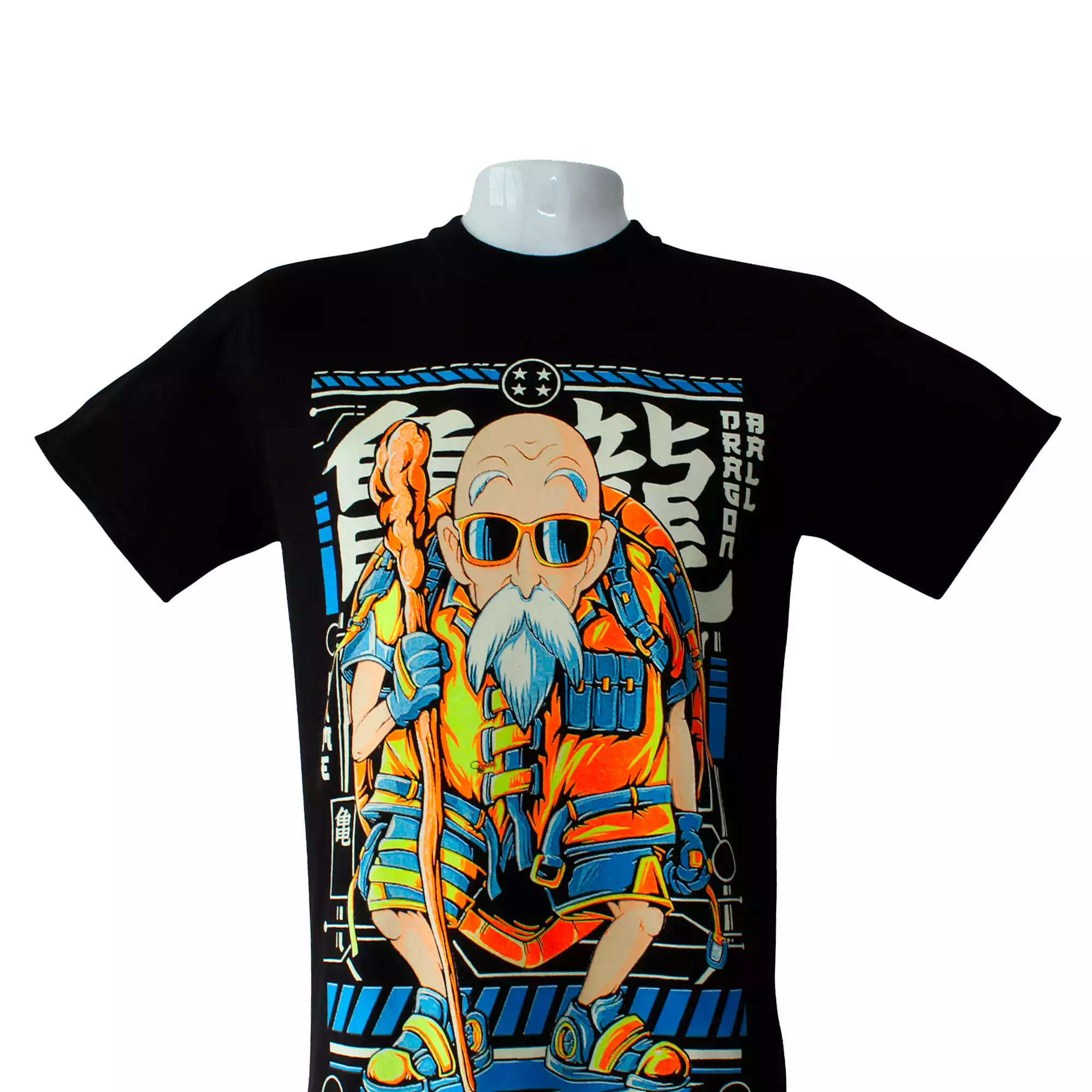 CAMISETA DBZ MAESTRO ROCHI UNISEX   COLOR NEGRO DAMS COL
