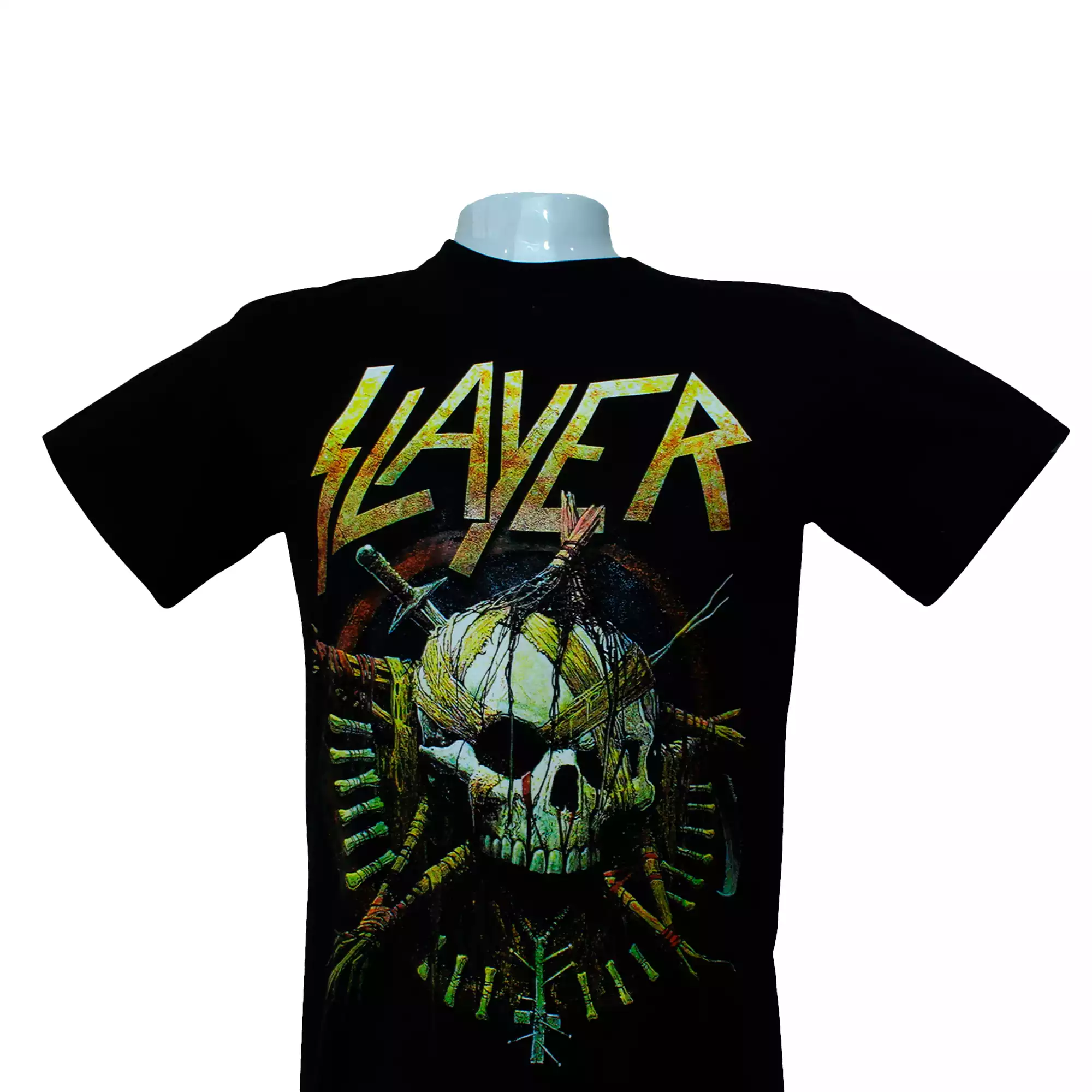 CAMISETA SLAYER BANDA UNISEX  COLOR NEGRO DAMS COL