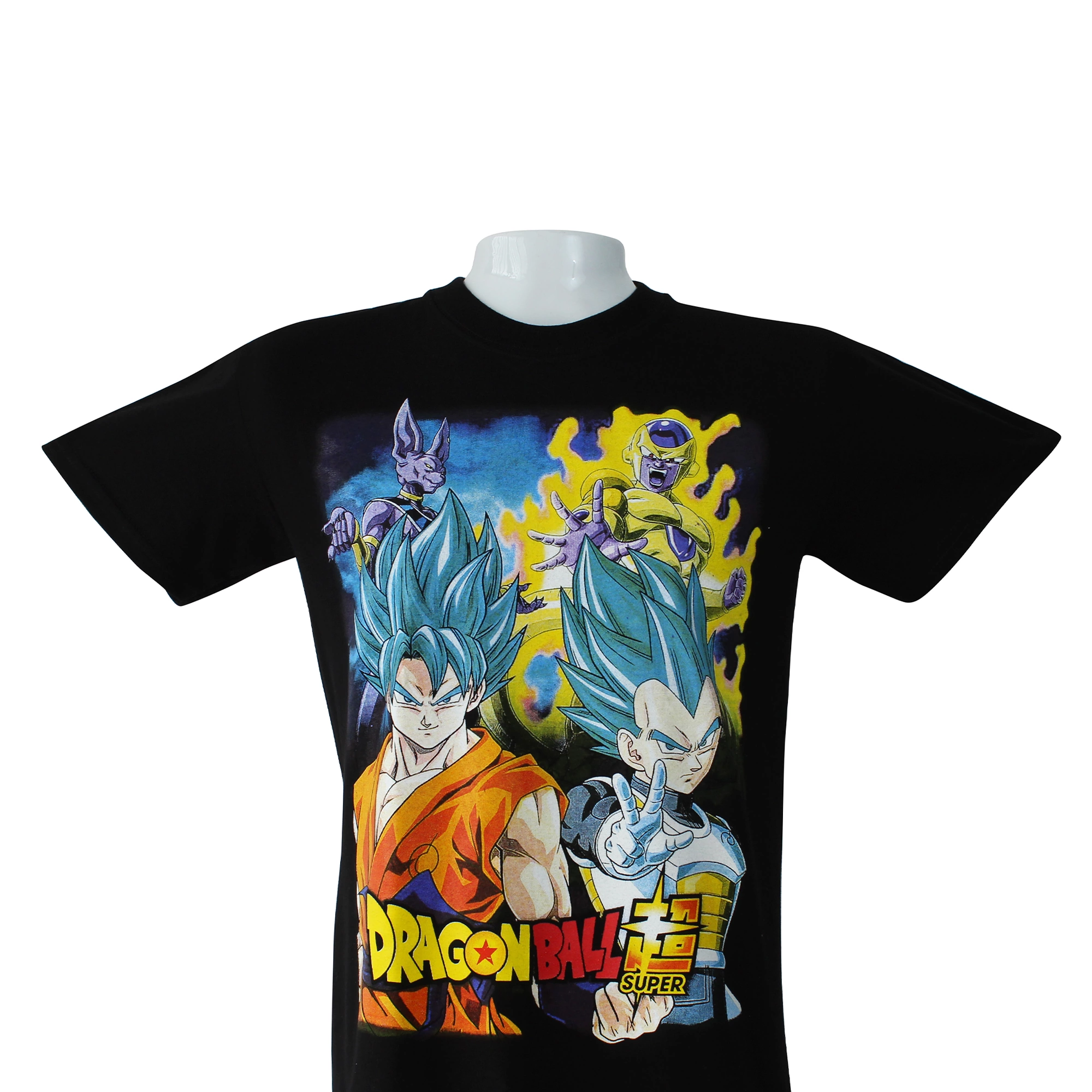 CAMISETA DBZ SUPER  GOKU & VEGUETA  UNISEX   COLOR NEGRO DAMS COL