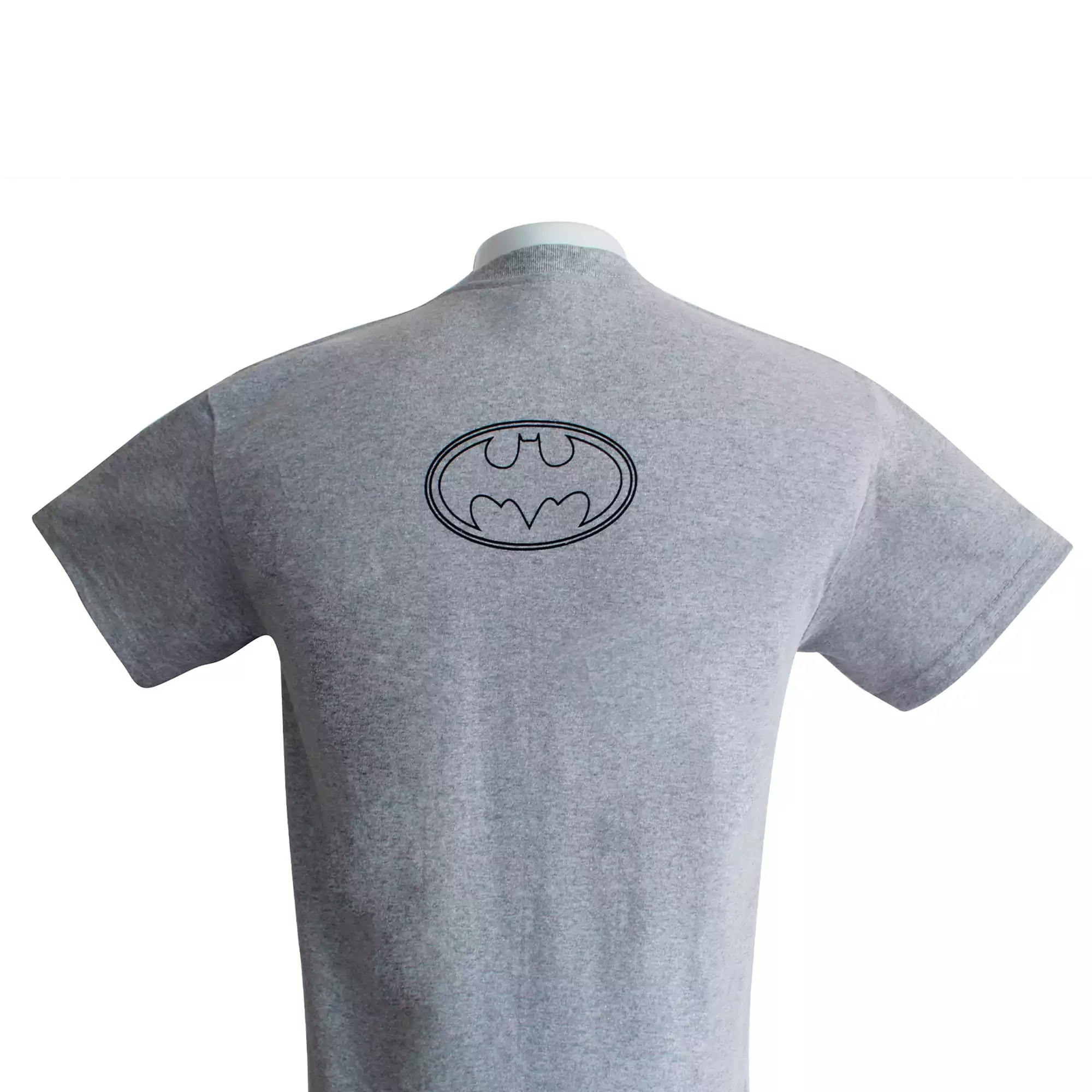 CAMISETA BATMAN LOGO UNISEX   COLOR GRIS DAMS COL