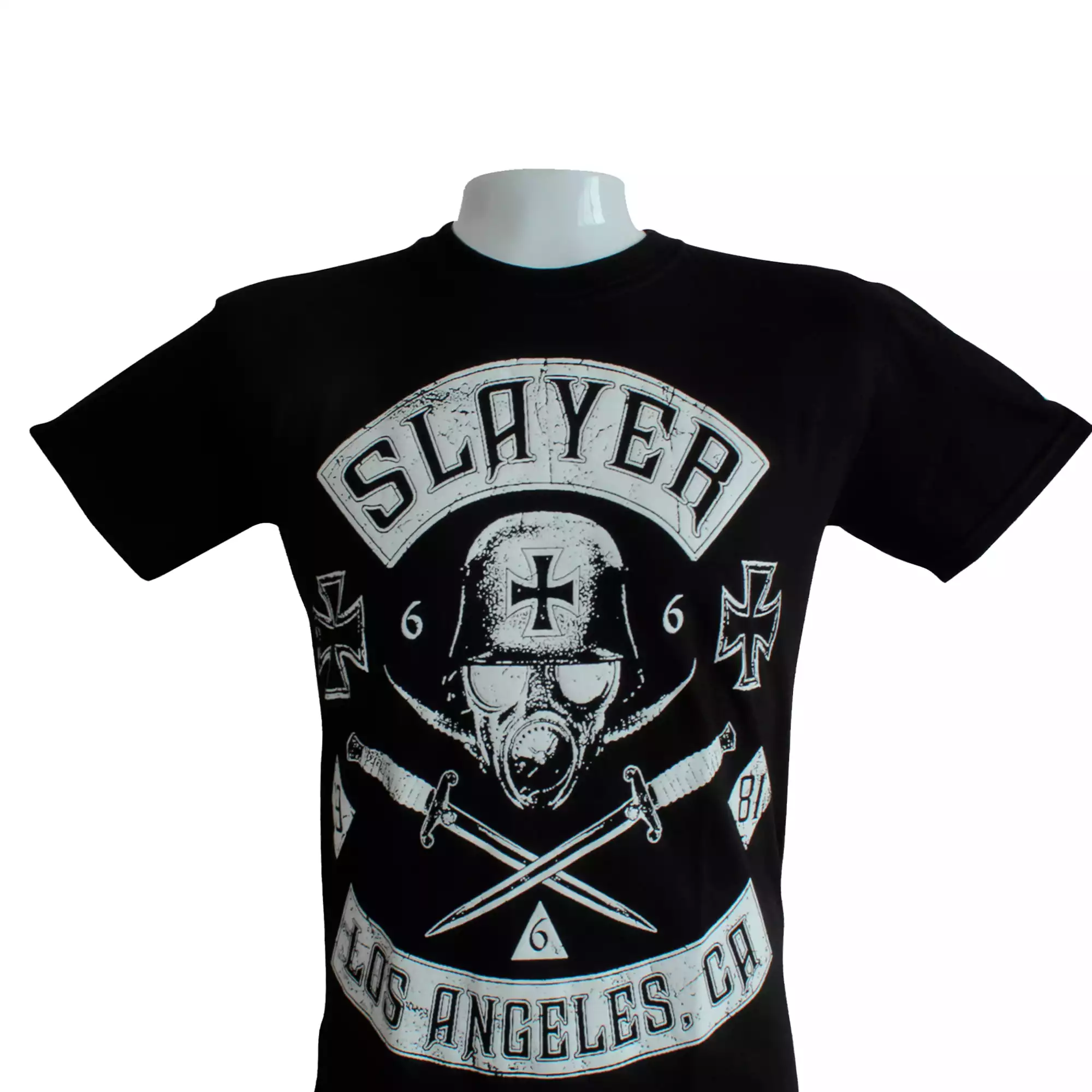 CAMISETA SLAYER  UNISEX   COLOR NEGRO DAMS COL