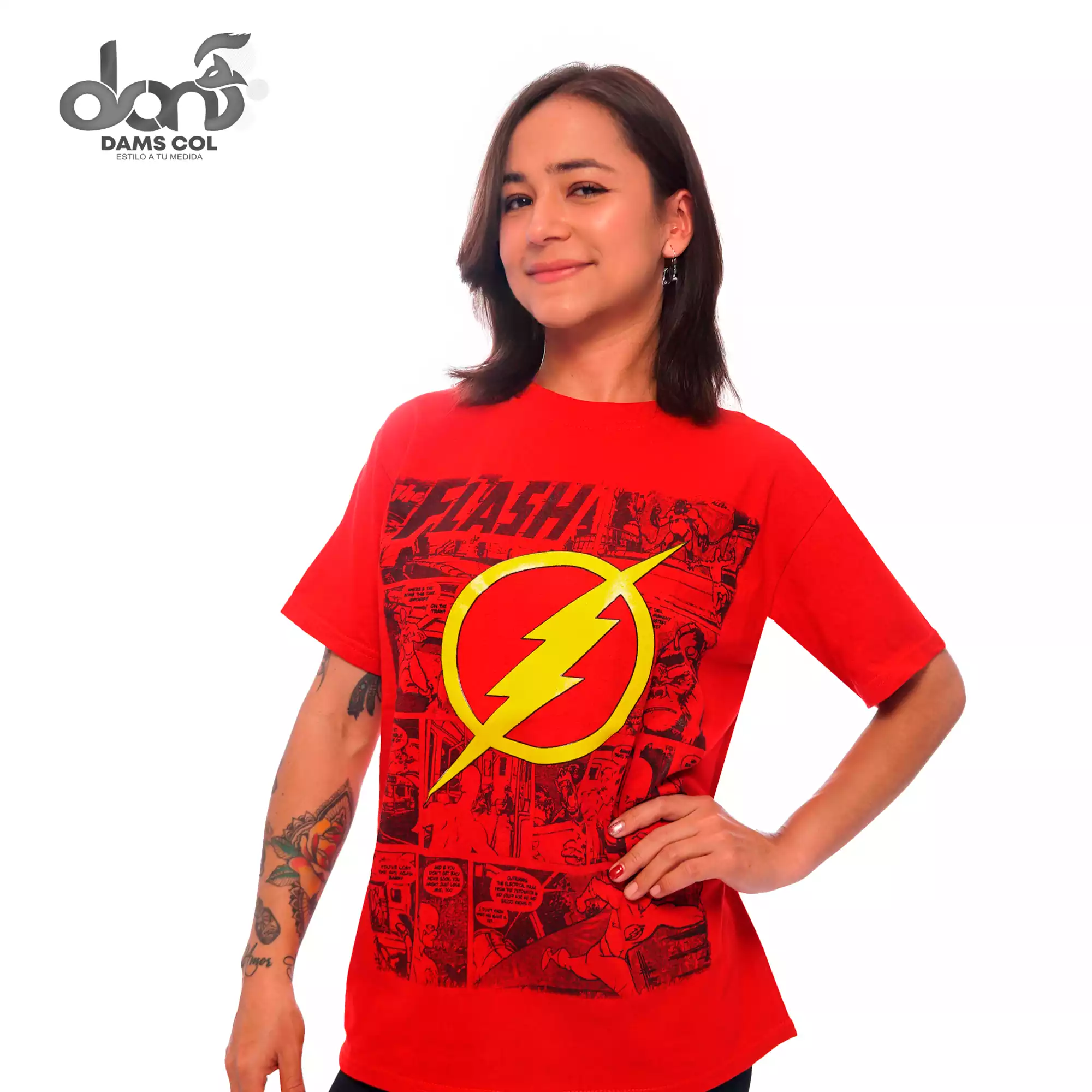 CAMISETA FLASH LOGO UNISEX   DAMS COL