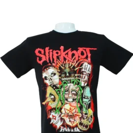 CAMISETA SLIPKNOT COLOR NEGRO CON NEON