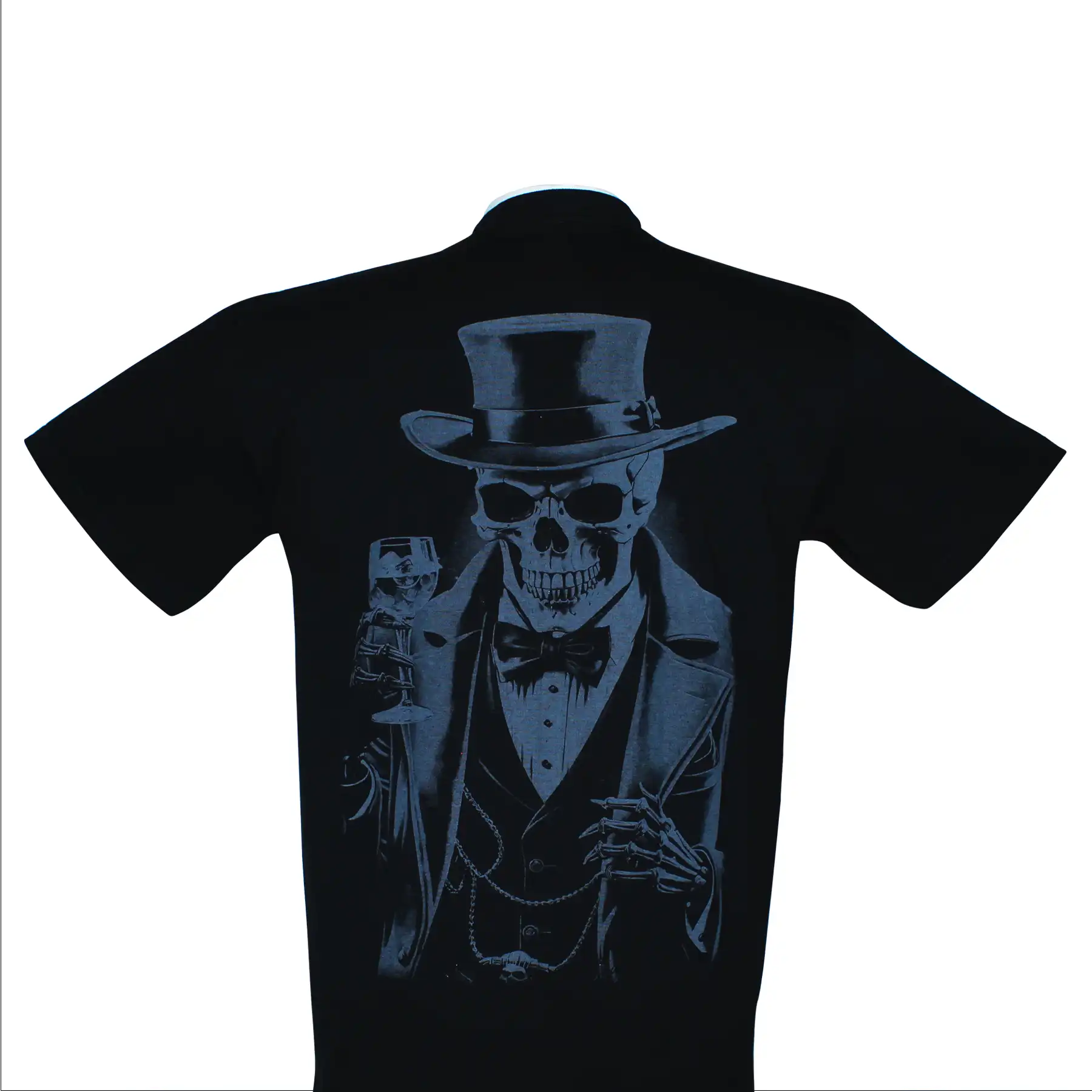 CAMISETA CALAVERA EN NEON