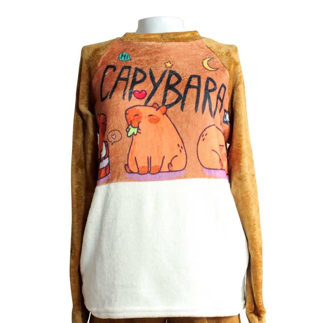 PIJAMA CAPIBARA CAFE