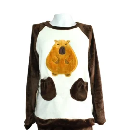 PIJAMA CAPIBARA CAFE OSCURO